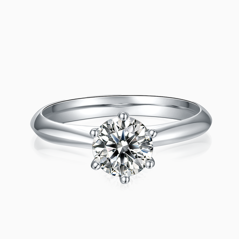 Promise Engagement Ring with Straight Band
