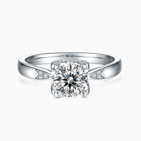 Luxor Engagement Ring with Diamond Setting