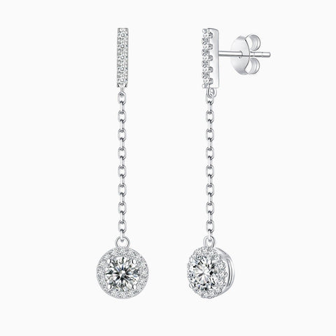 Belle IV Diamond Drop Earrings - Eterna Diamonds | Lab Grown Diamond