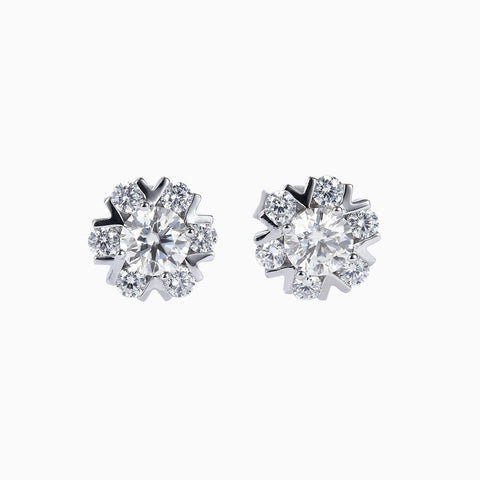 Snowflower II Diamond Earrings - Eterna Diamonds | Lab Grown Diamond