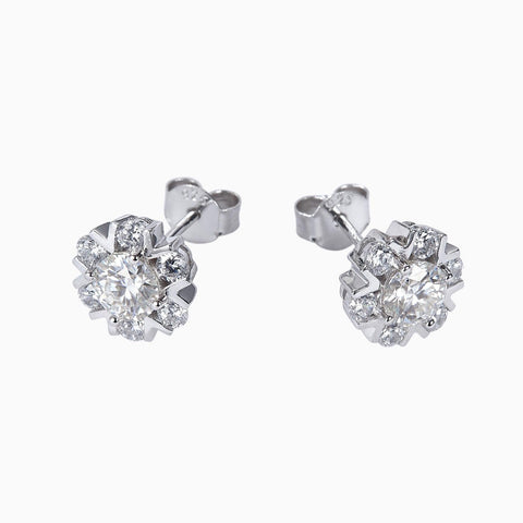 Snowflower II Diamond Earrings - Eterna Diamonds | Lab Grown Diamond