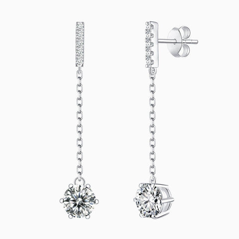 Promise I Classic Diamond Drop Earrings - Eterna Diamonds | Lab Grown Diamond