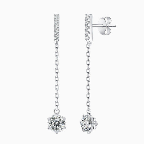 Snowflower I Drop Diamond Earrings - Eterna Diamonds | Lab Grown Diamond