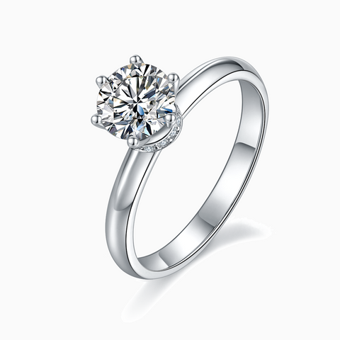 Promise Engagement Ring with Diamond Setting