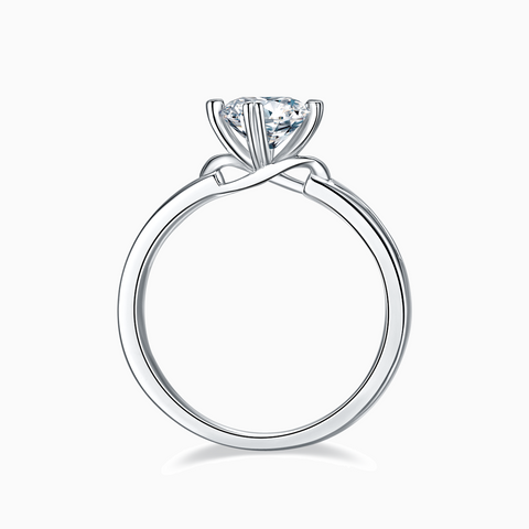 Infinity Engagement Ring with Infinity Setting