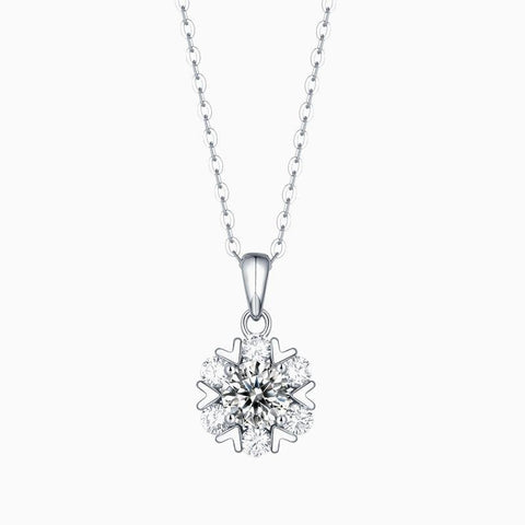 Snowflower Pendant Diamond Necklace - Eterna Diamonds | Lab Grown Diamond