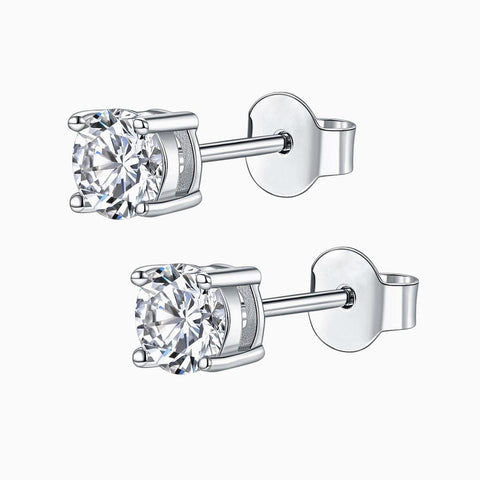 Promise Four-Prong Diamond Stud Earrings